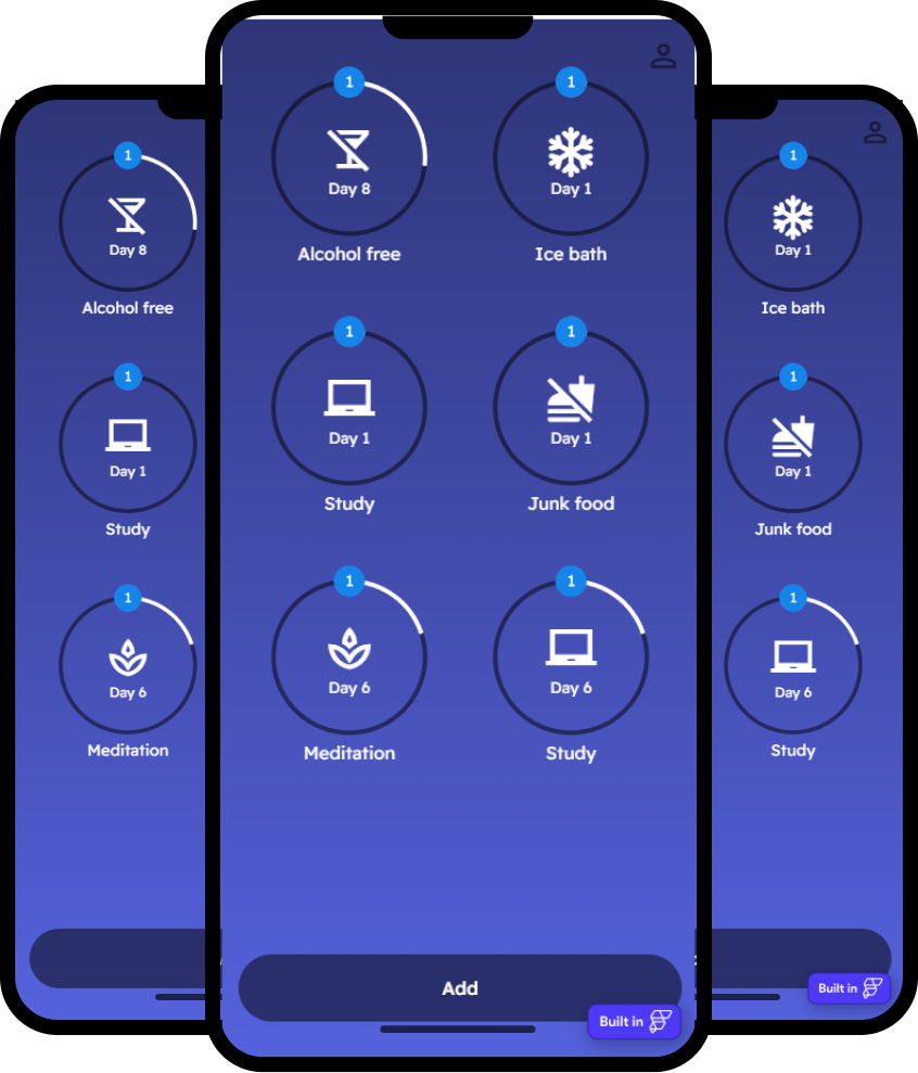App home with challenges